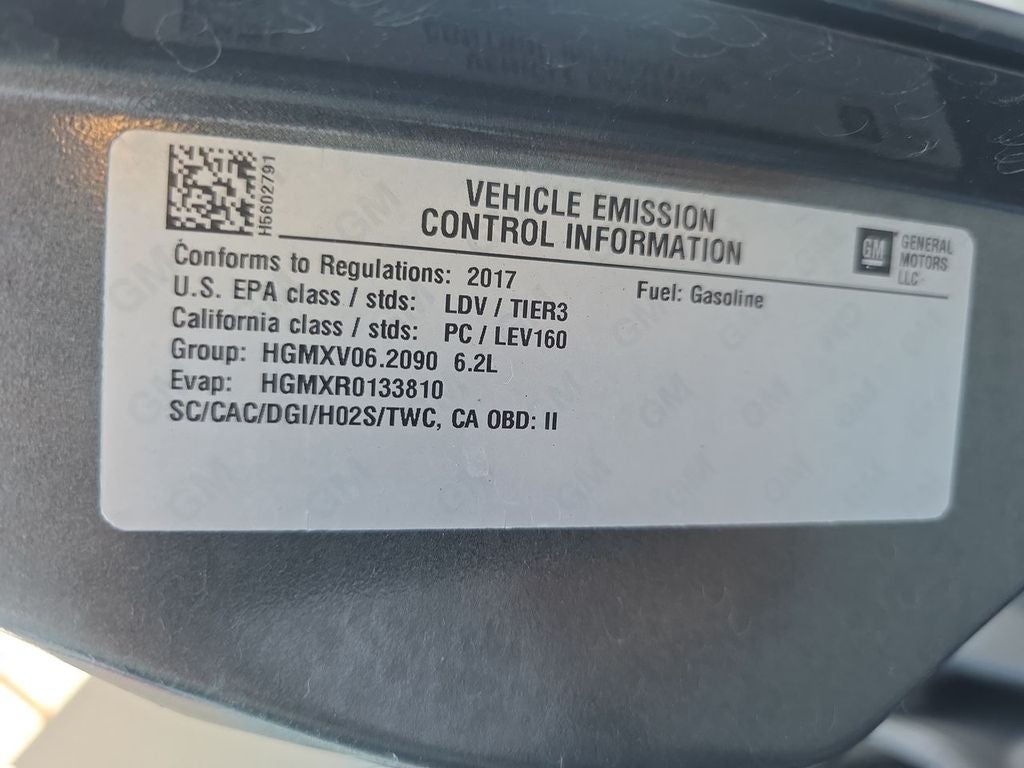 2017 Chevrolet Corvette Z06 Z06 2LZ