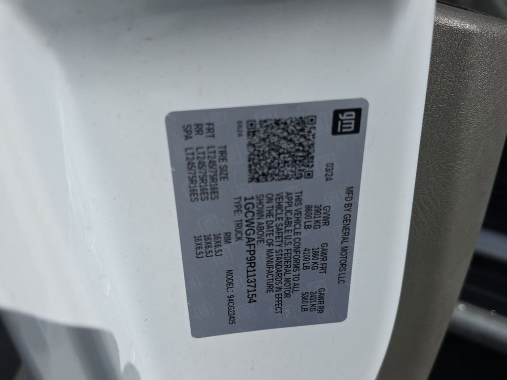 2024 Chevrolet Express Cargo 2500 WT