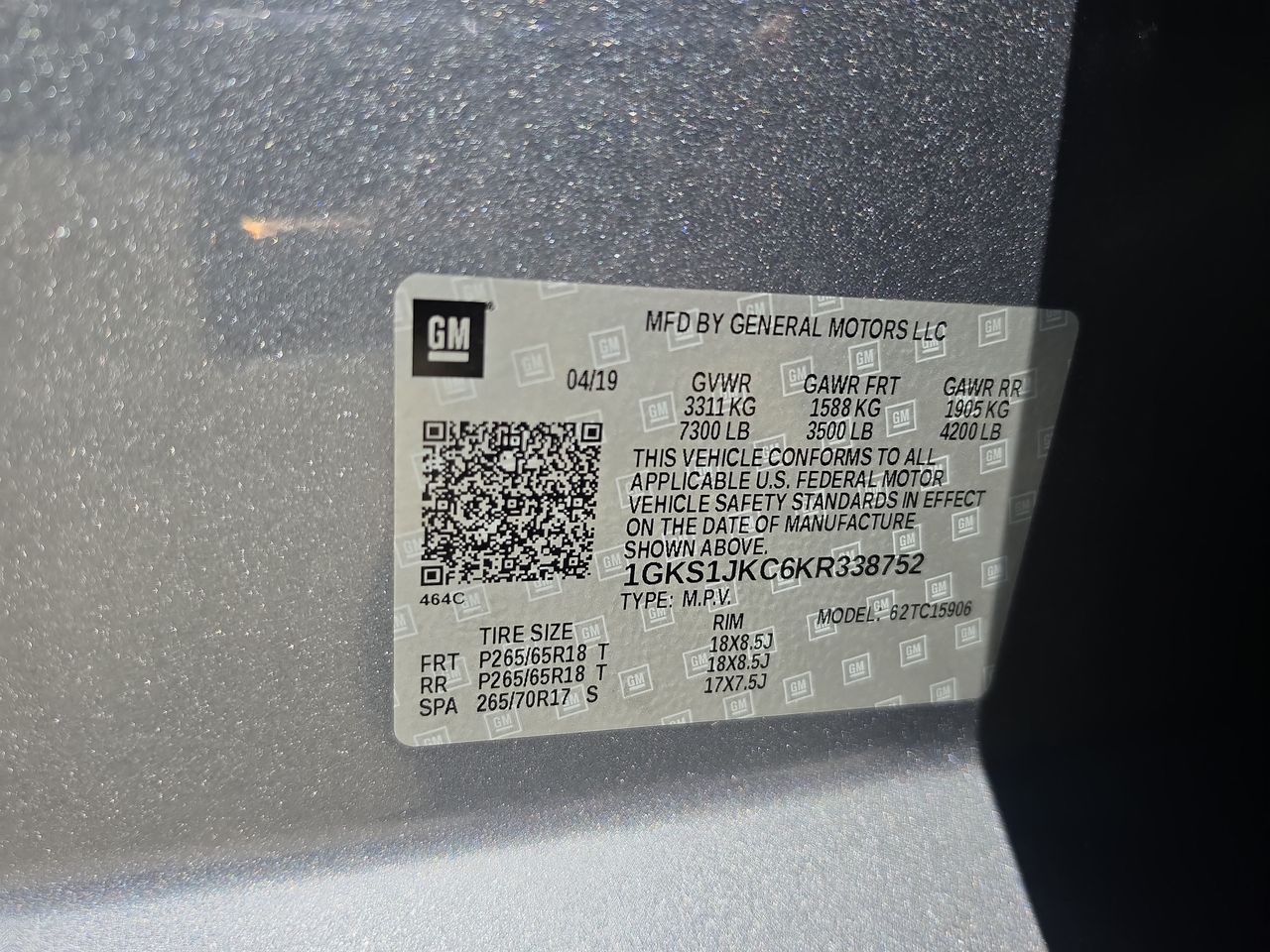 2019 GMC Yukon XL SLT Standard Edition