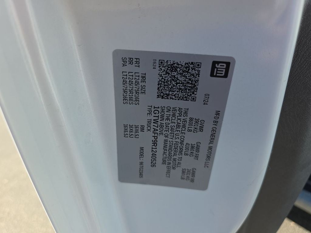 2024 GMC Savana Cargo 2500 Work Van