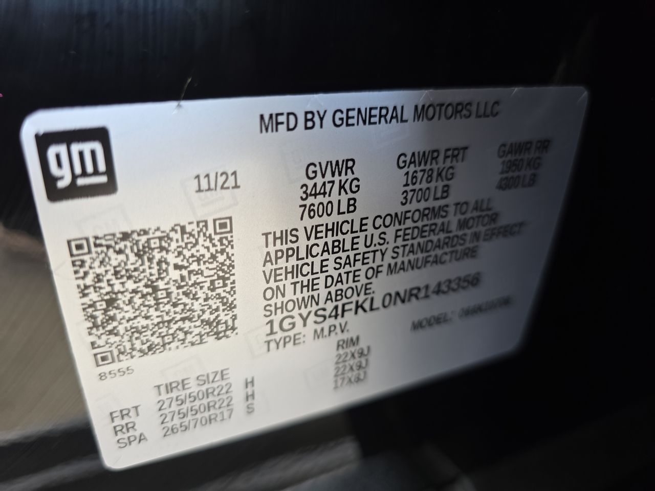 2022 Cadillac Escalade Sport