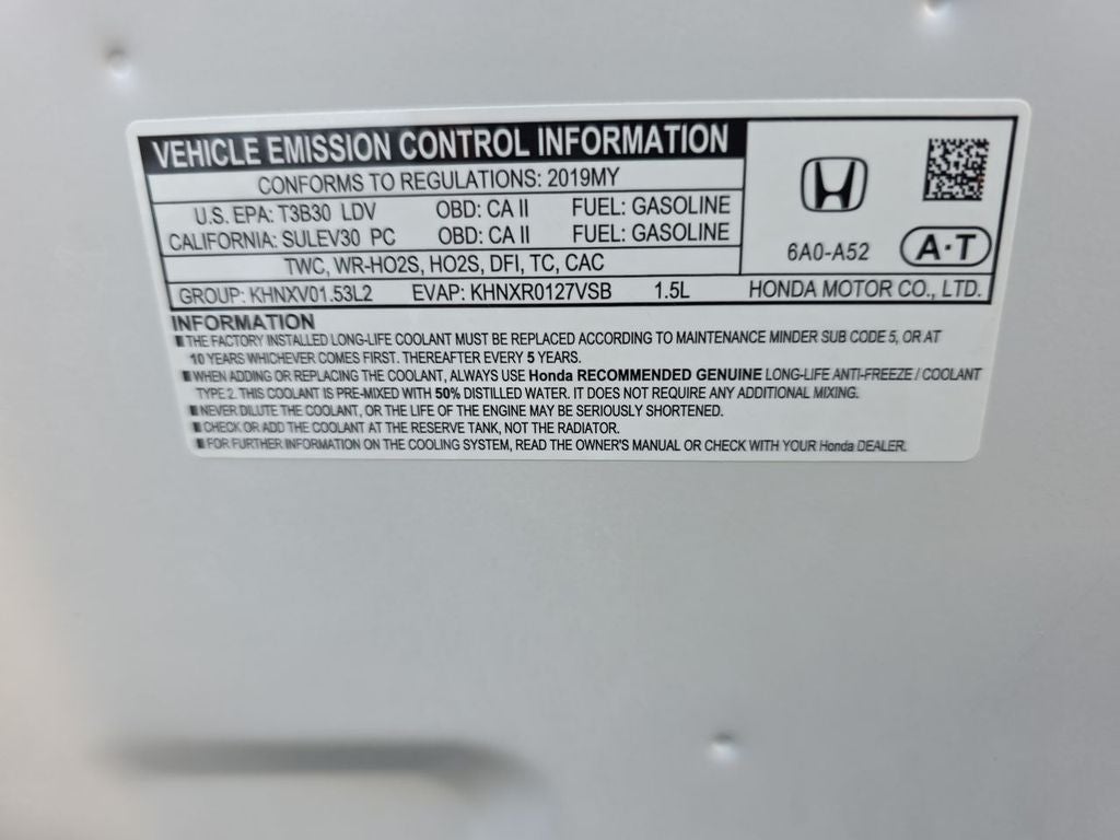 2019 Honda Accord Sedan LX 1.5T