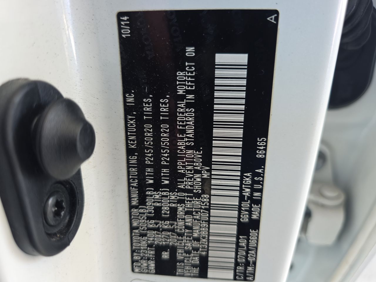 2015 Toyota Venza XLE V6