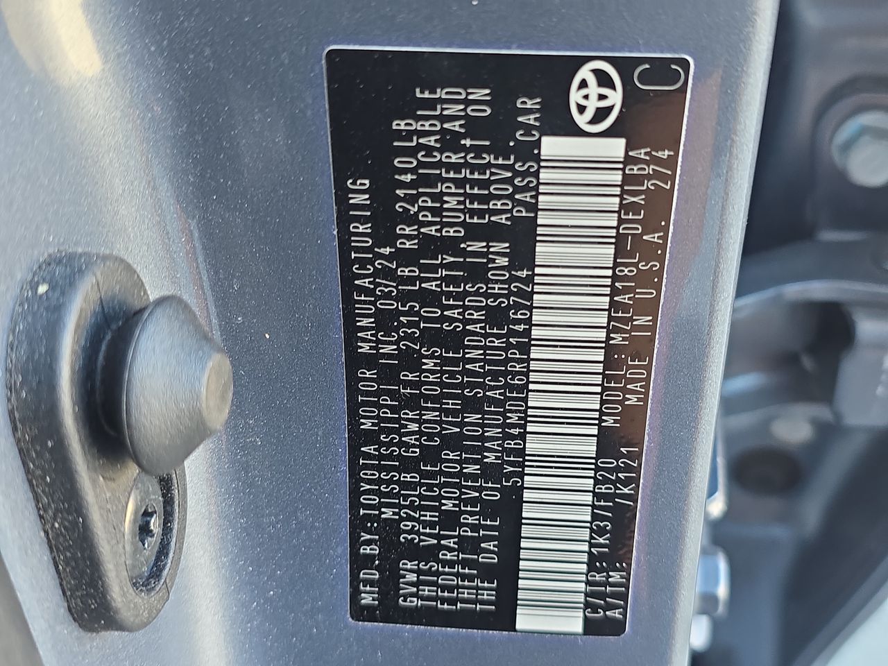 2024 Toyota Corolla LE