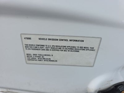 2022 Tesla Model S MODEL S LONG RANGE