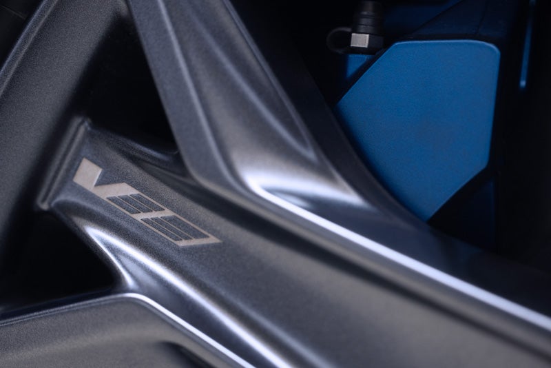 Close-up of the 2026 OPTIQ-V Brembo Performance Front Brakes | Jessup Cadillac in CATHEDRAL CITY CA