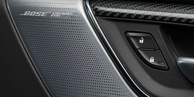 Cadillac CT5 close up of the design of a passenger door