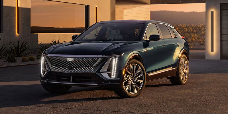 Rear exterior view of the 2024 Cadillac LYRIQ